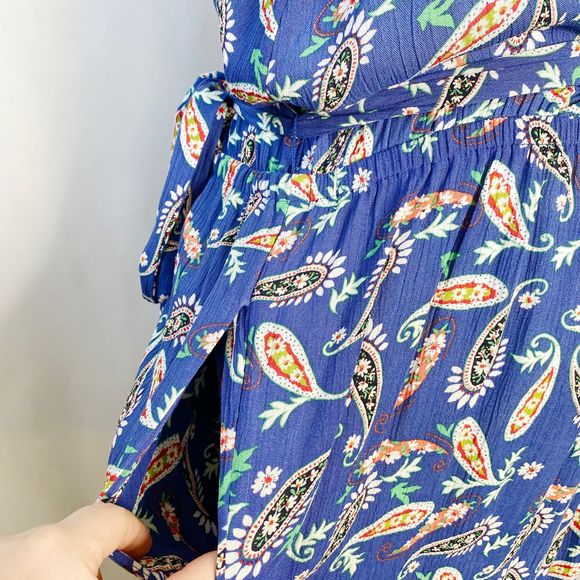 NWT Westport Paisley Wrap Top Jumpsuit - Picture 9 of 13